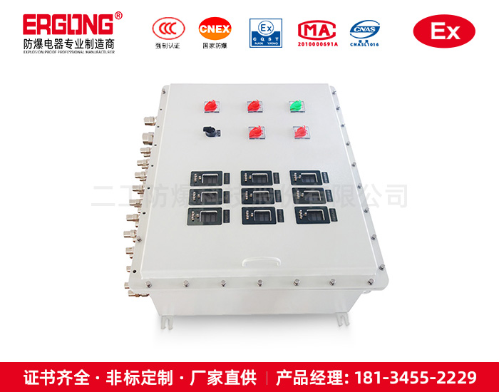 金屬手柄復(fù)合型變頻器防爆柜拉絲面